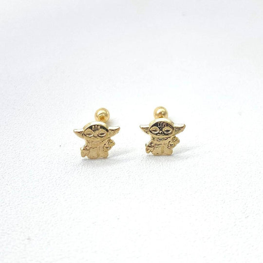 BROQUEL BABY YODA ORO 10K