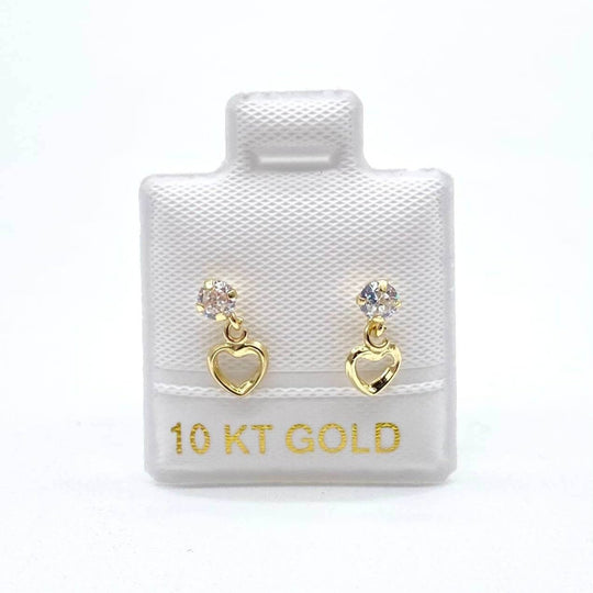 BROQUEL CORAZON COLGANTE 10K
