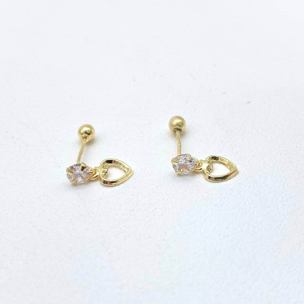 BROQUEL CORAZON COLGANTE 10K