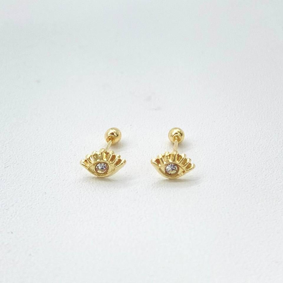 BROQUEL OJO TURCO ORO 10K