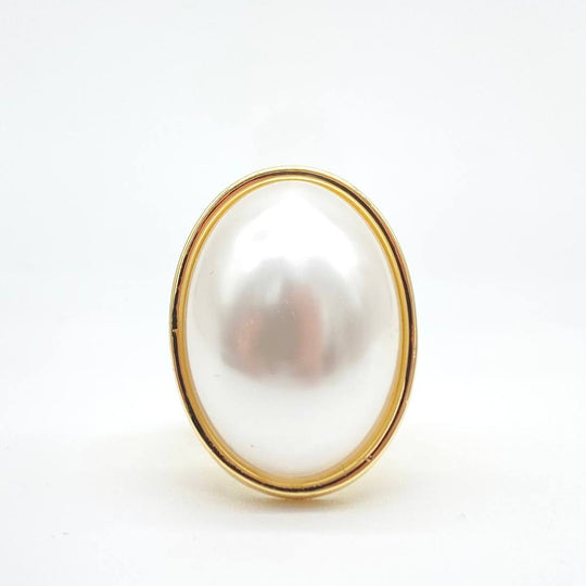 ANILLO PERLA OVAL