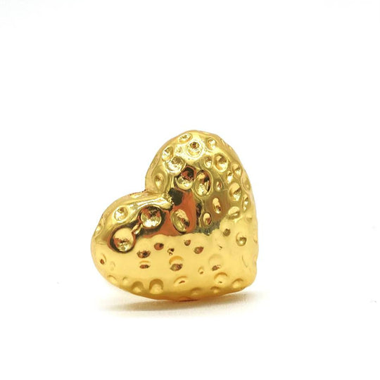 ANILLO CORAZON MARTILLADO