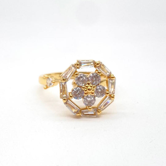 ANILLO GIRATORIO CHAPA DE ORO 18K