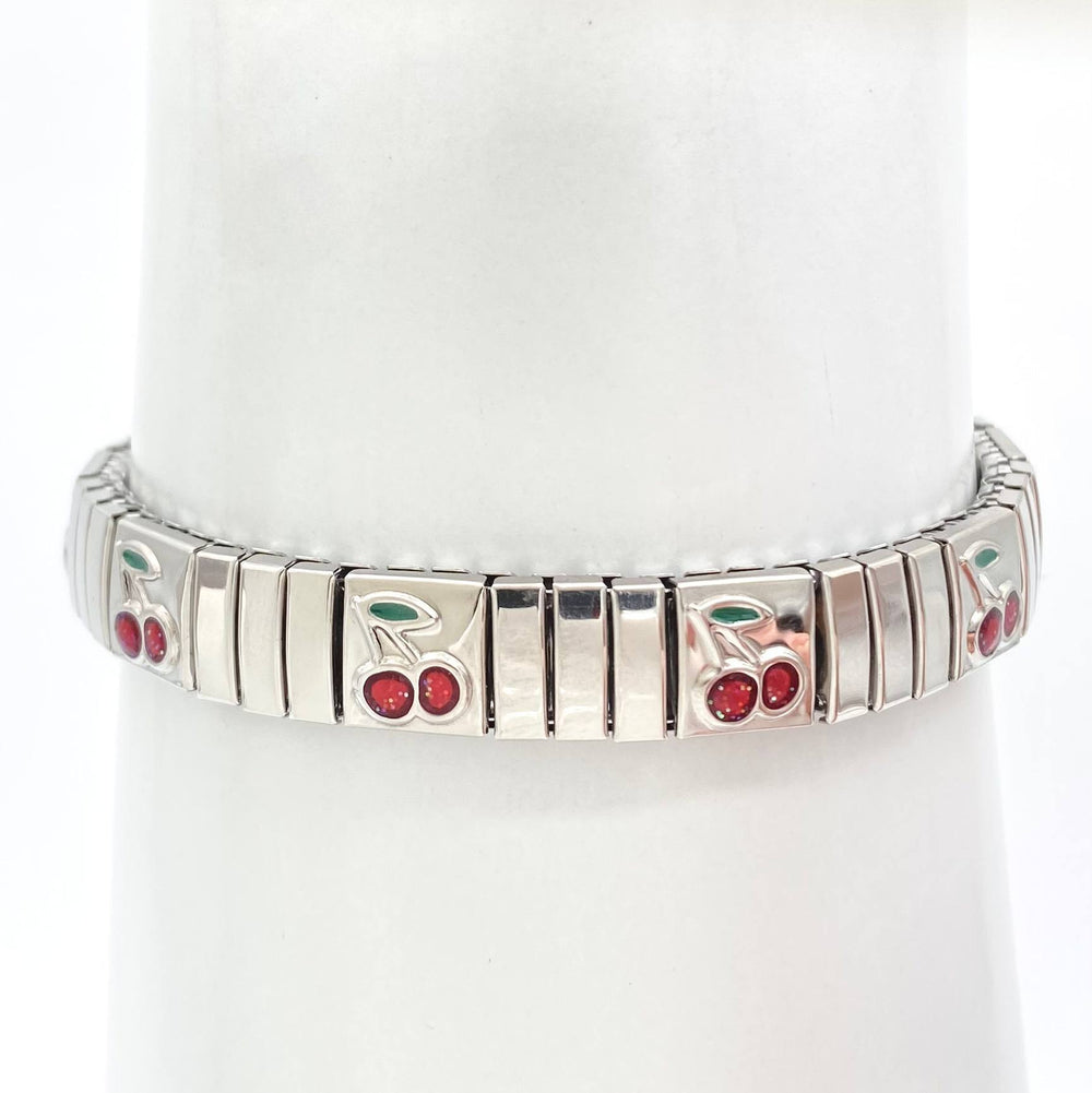 BRAZALETE AJUSTABLE CON CEREZAS