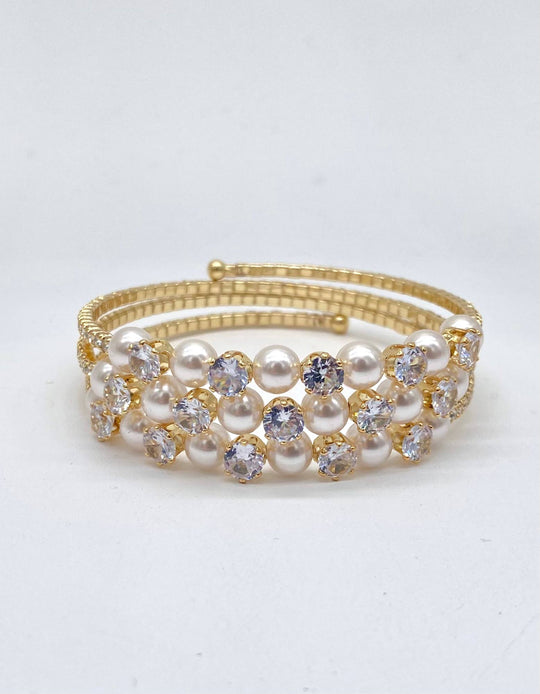 PULSO AJUSTABLE ZIRCONIA CON PERLAS