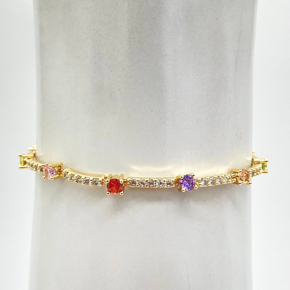 PULSO COLORES CHAPA DE ORO 18K