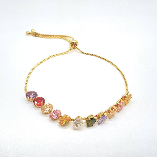 PULSO COLORES CHAPA DE ORO 18K