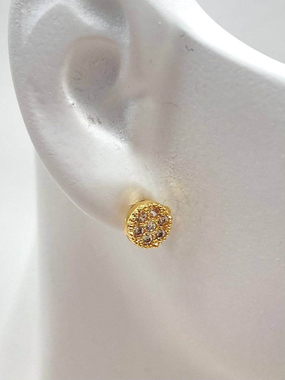 BROQUEL CHAPA DE ORO 18K CIRCULO