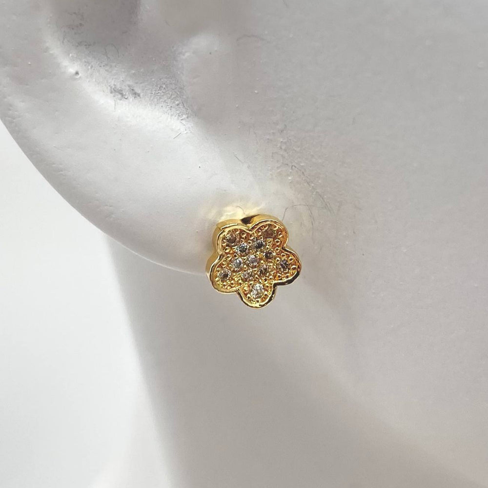 BROQUEL CHAPA DE ORO 18K FLOR