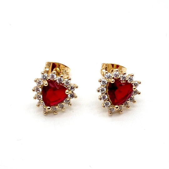BROQUEL CORAZON EN CHAPA DE ORO 18K