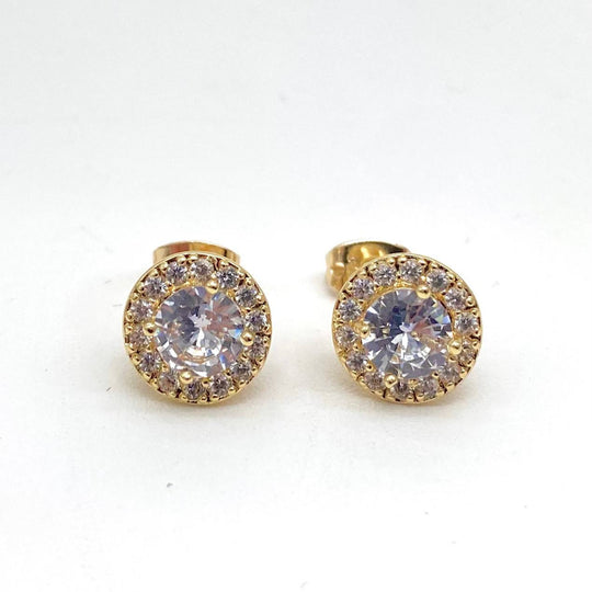 BROQUEL CHAPA DE ORO 18K CIRCULO