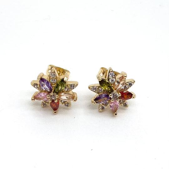 BROQUEL CHAPA DE ORO 18K, FLOR