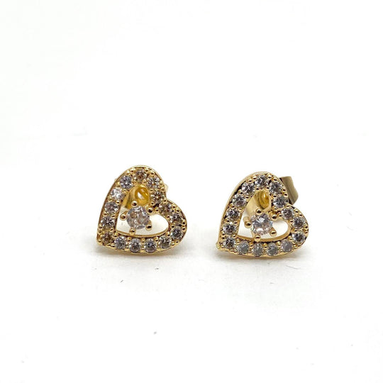 BROQUEL CORAZON CHAPA DE ORO 18K
