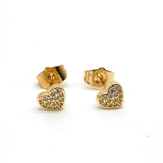 BROQUEL CORAZON CHAPA DE ORO 18K