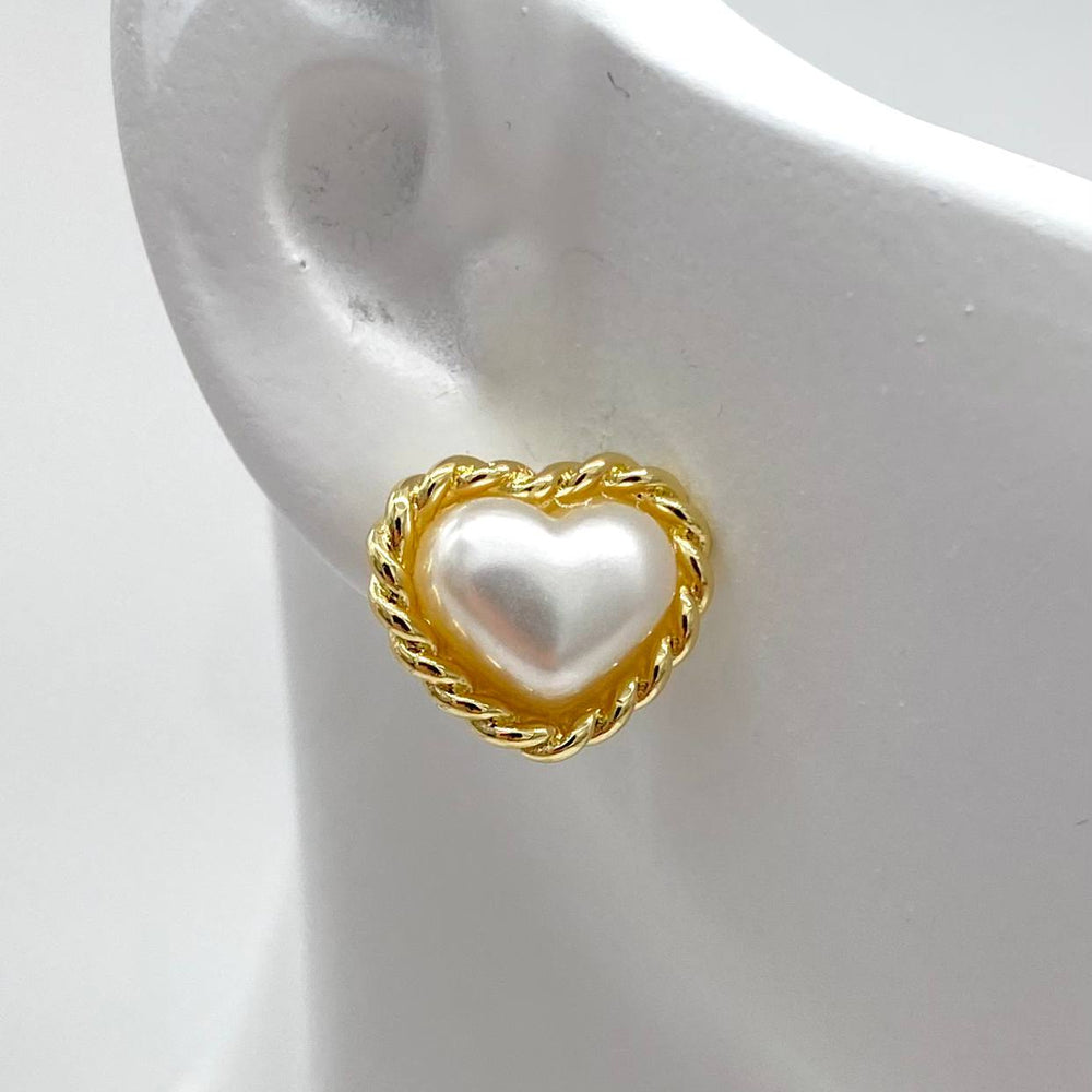 ARETE CORAZON PERLA TRENZADO