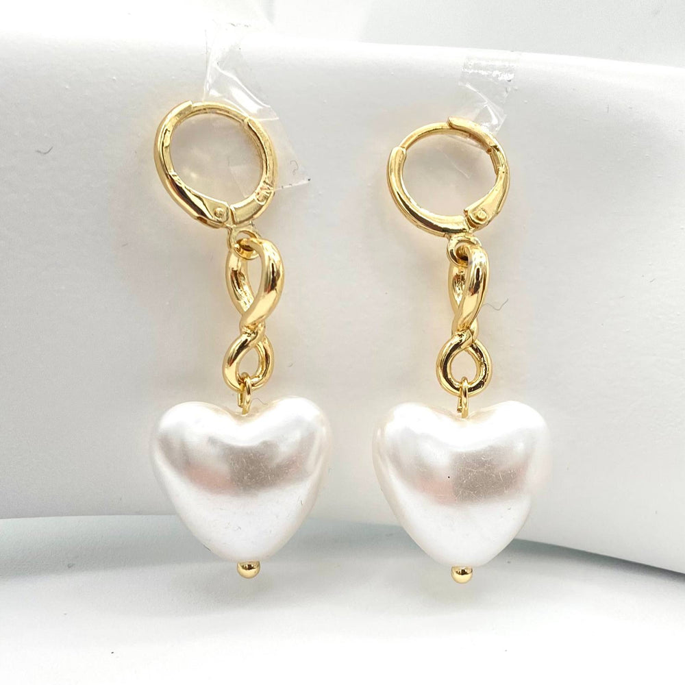 ARETE LARGO CHAPA DE ORO 18K