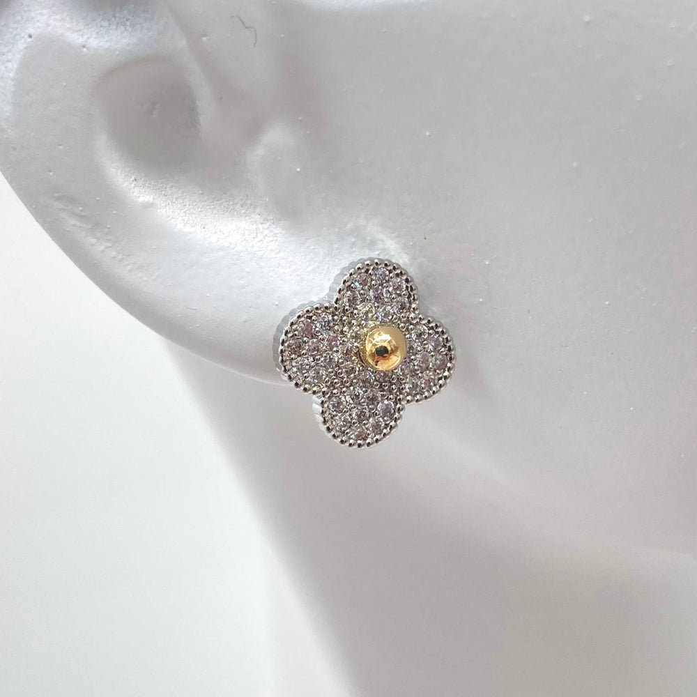 ARETE VC CHAPA DE ORO 18K