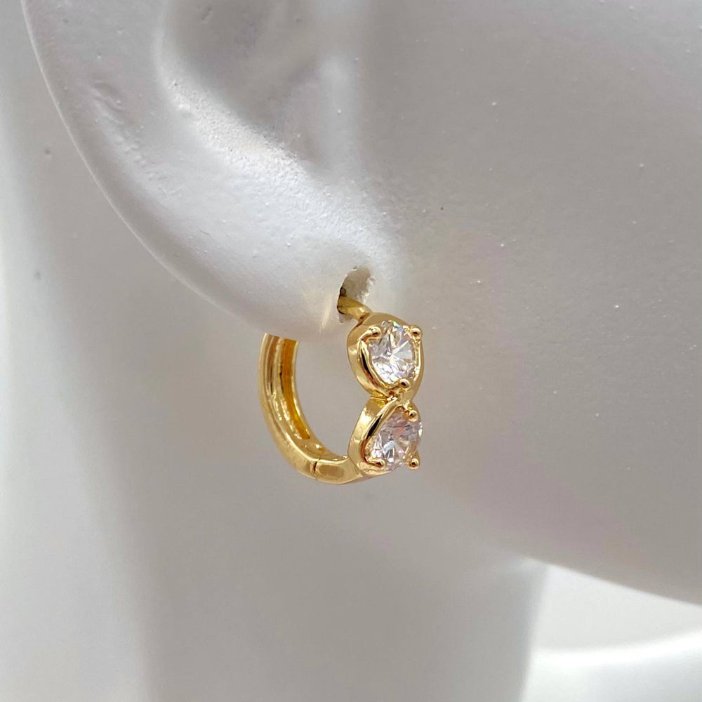 HUGGIE EN CHAPA DE ORO 18K 2