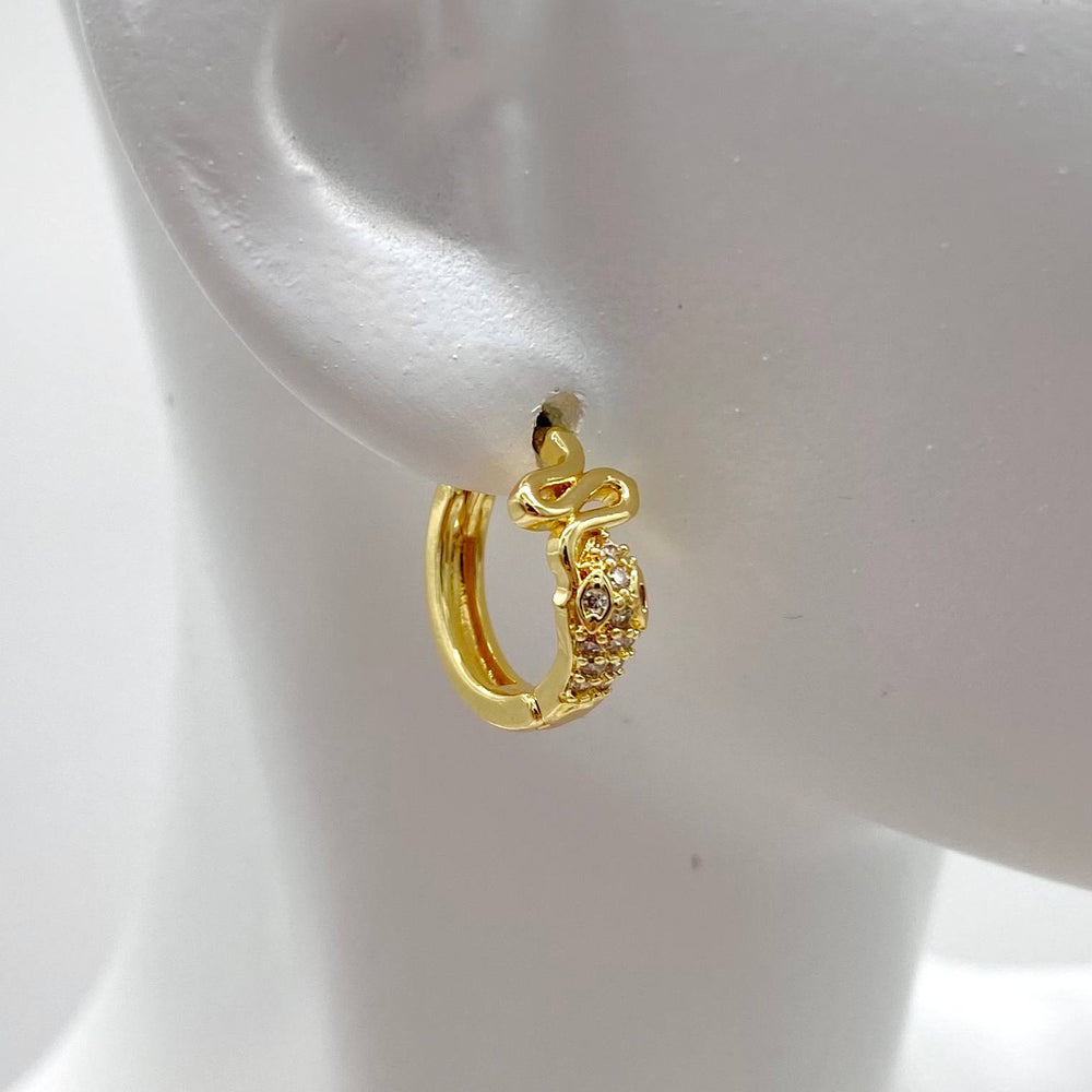HUGGIE CHAPA DE ORO 18K