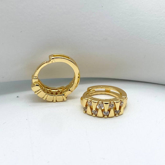 HUGGIE CHAPA DE ORO 18K