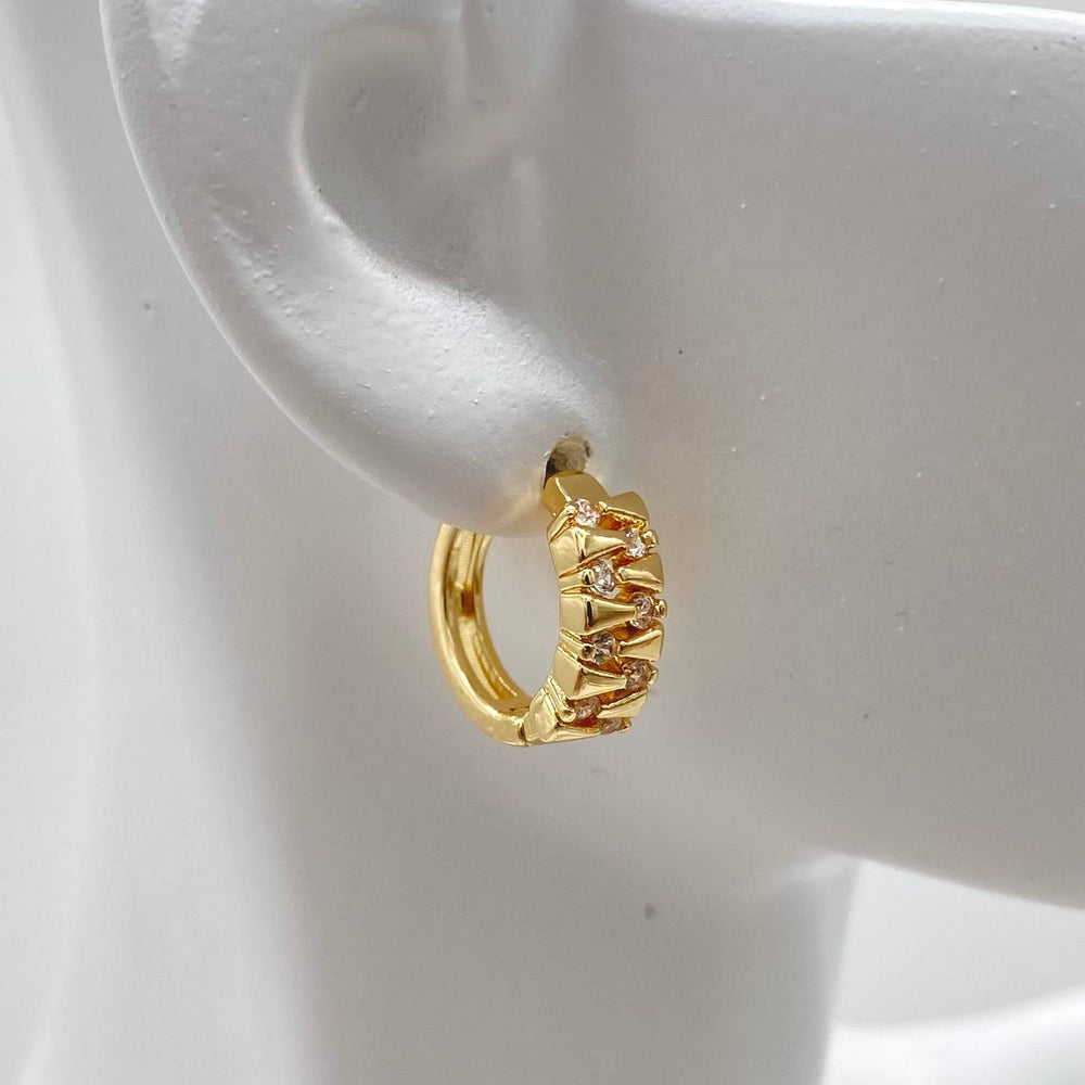 HUGGIE CHAPA DE ORO 18K
