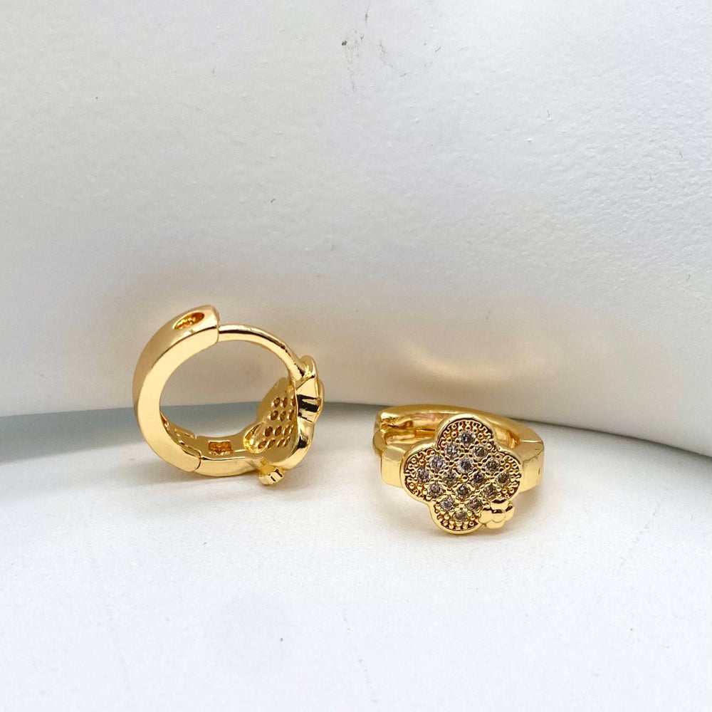 HUGGIE CHAPA DE ORO 18K