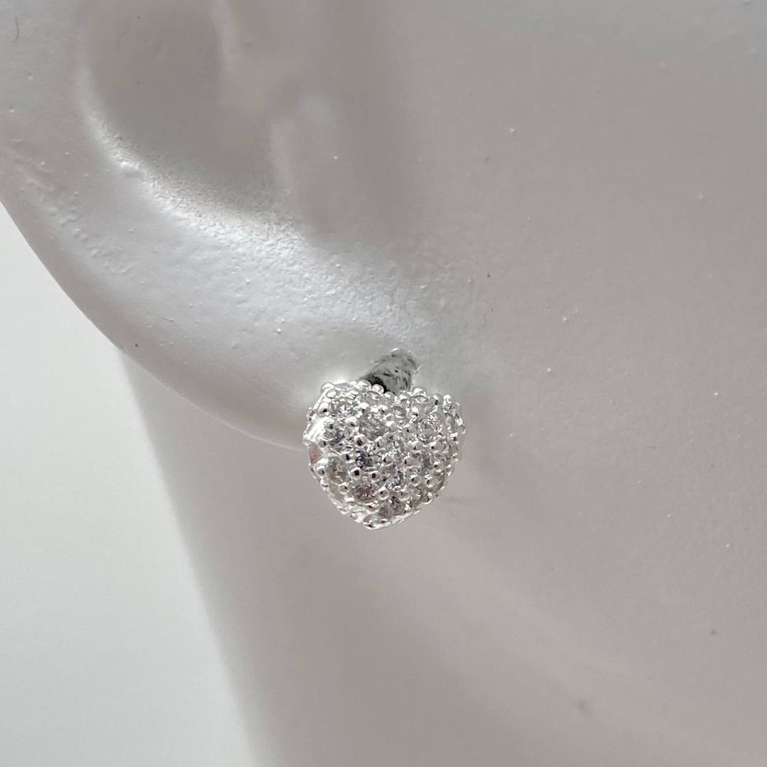 BROQUEL CORAZON PLATA 925