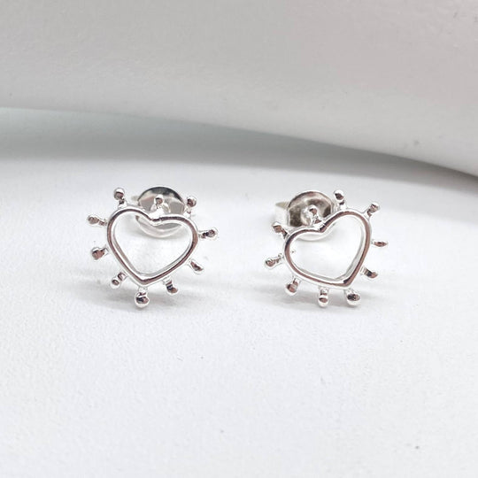 BROQUEL CORAZON ATOMO PLATA 925