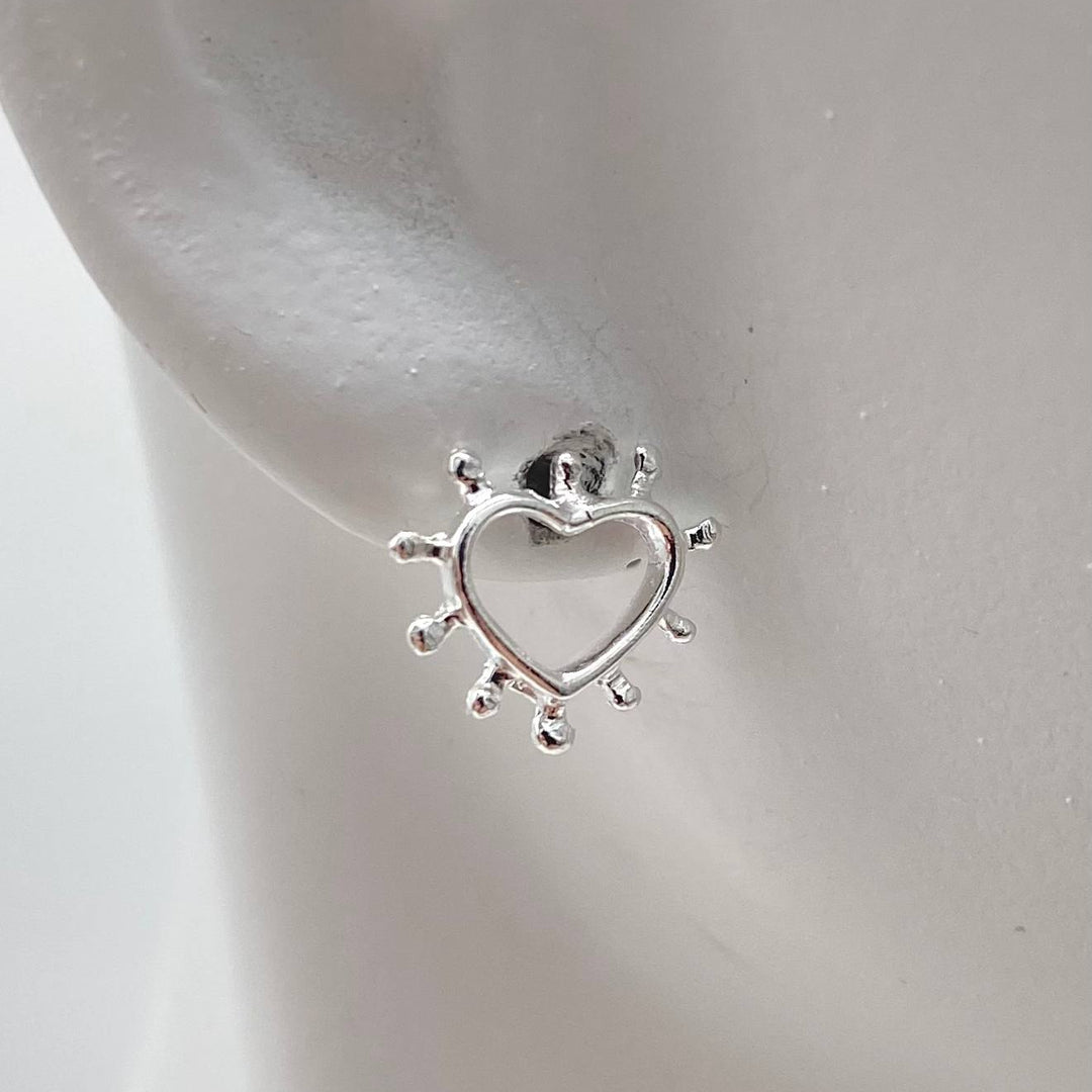 BROQUEL CORAZON ATOMO PLATA 925
