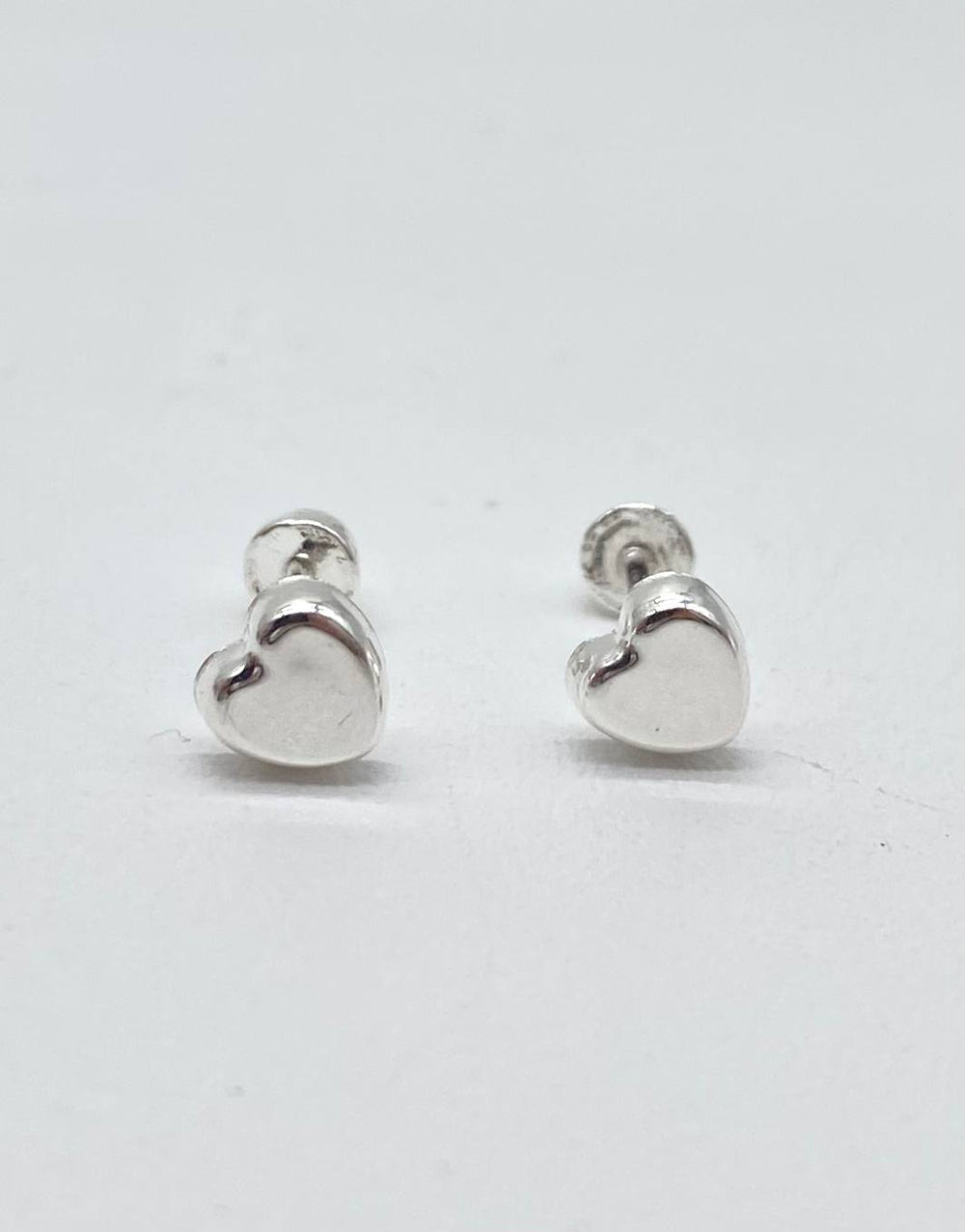 BROQUEL CORAZON LISO PLATA 925