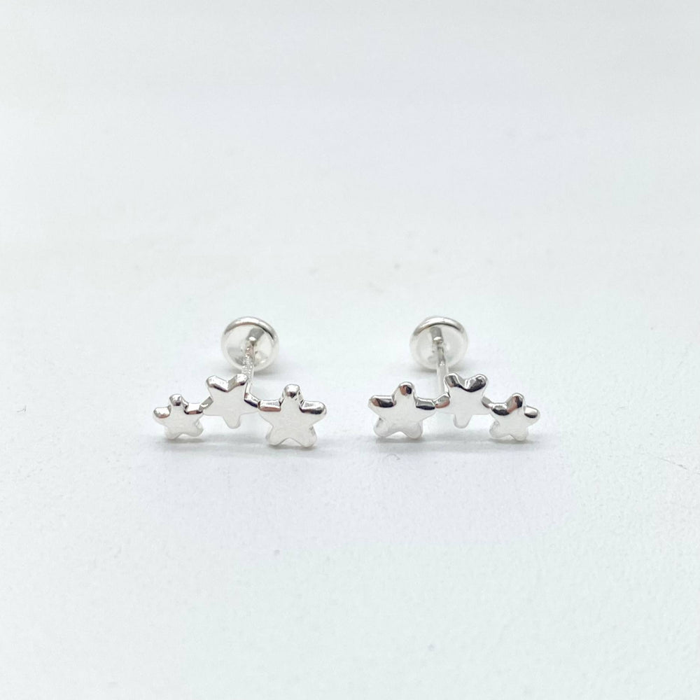 BROQUEL TRIO ESTRELLAS PLATA 925