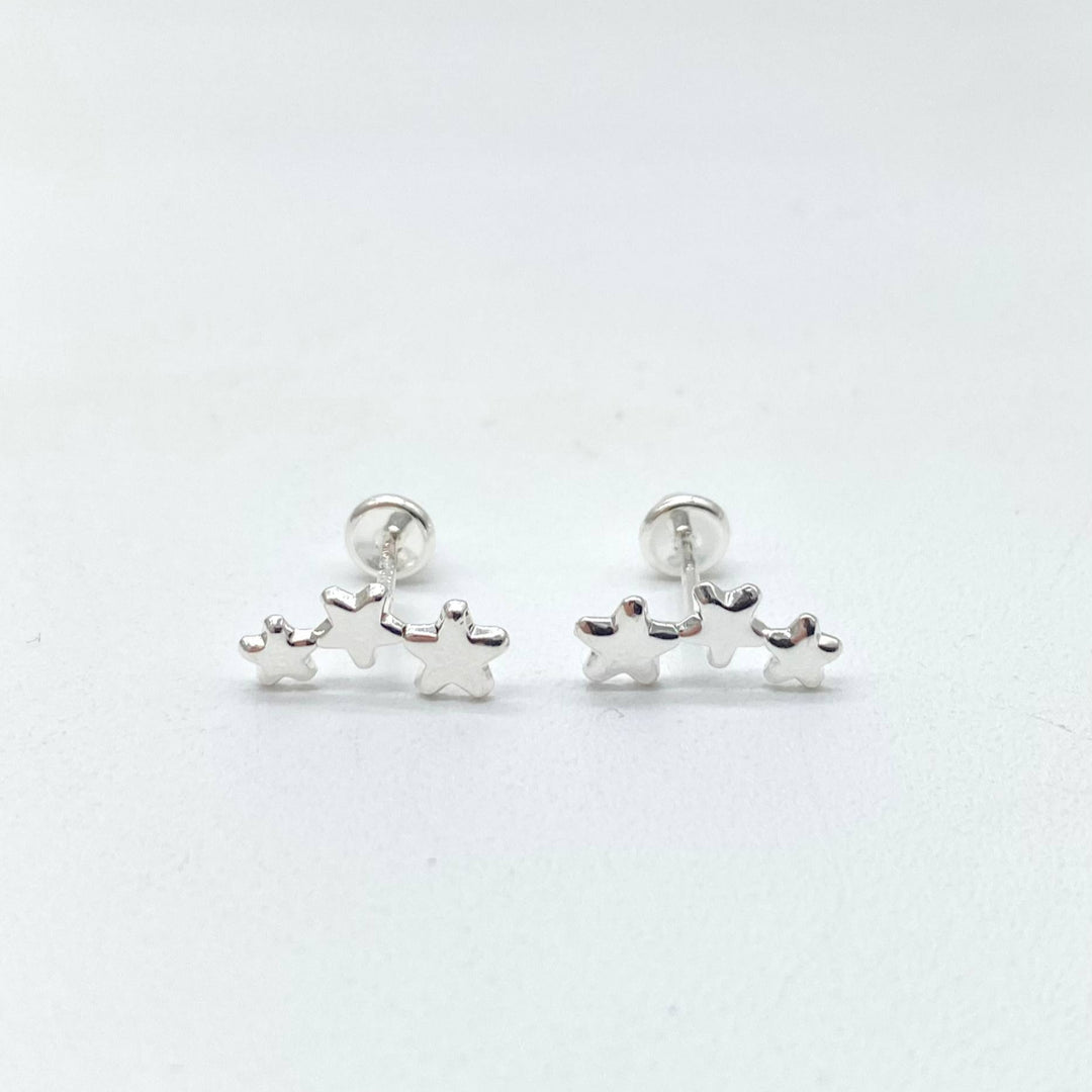 BROQUEL TRIO ESTRELLAS PLATA 925
