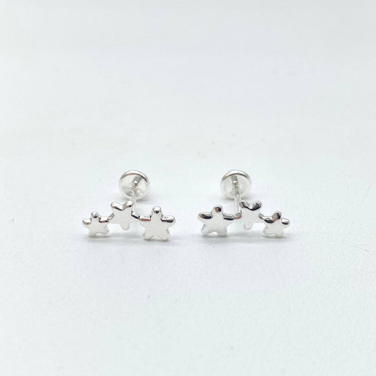 BROQUEL TRIO ESTRELLAS PLATA 925