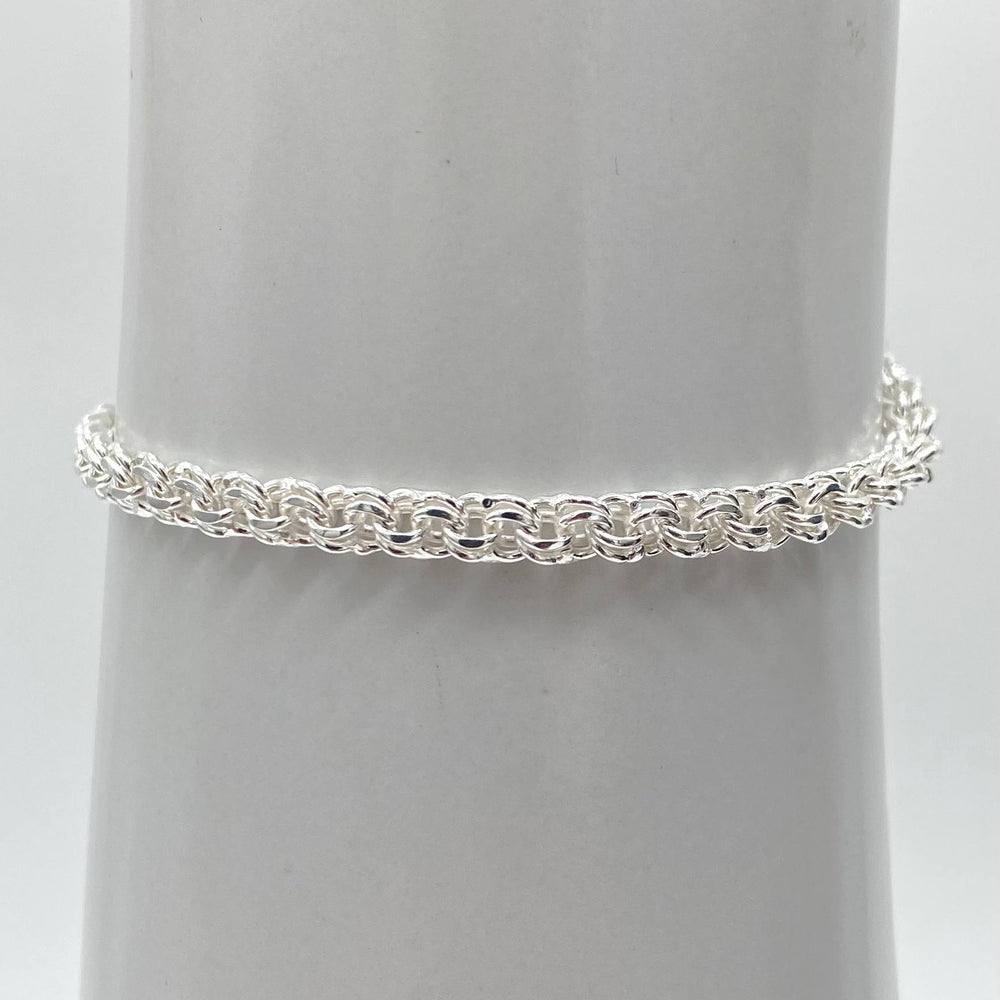 PULSO TEJIDO CHINO PLATA 925
