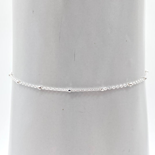 PULSO ANCLA BOLITAS PLATA 925
