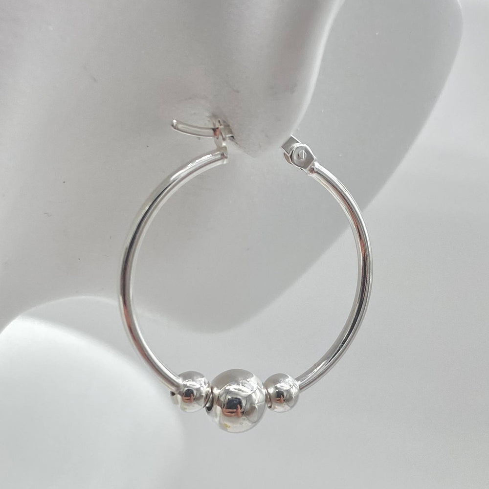 ARRACADA TRES BOLAS PLATA 925