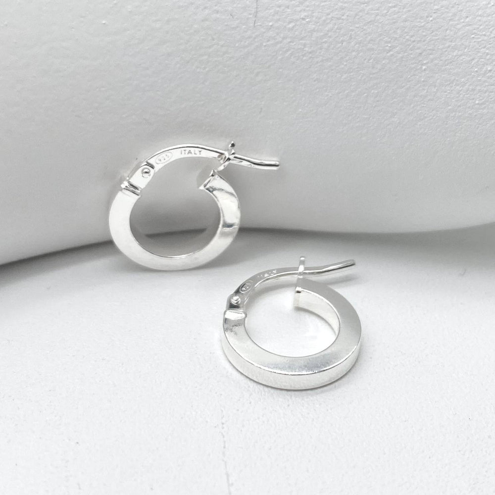 ARRACADA LISA TUBO PLATA 925