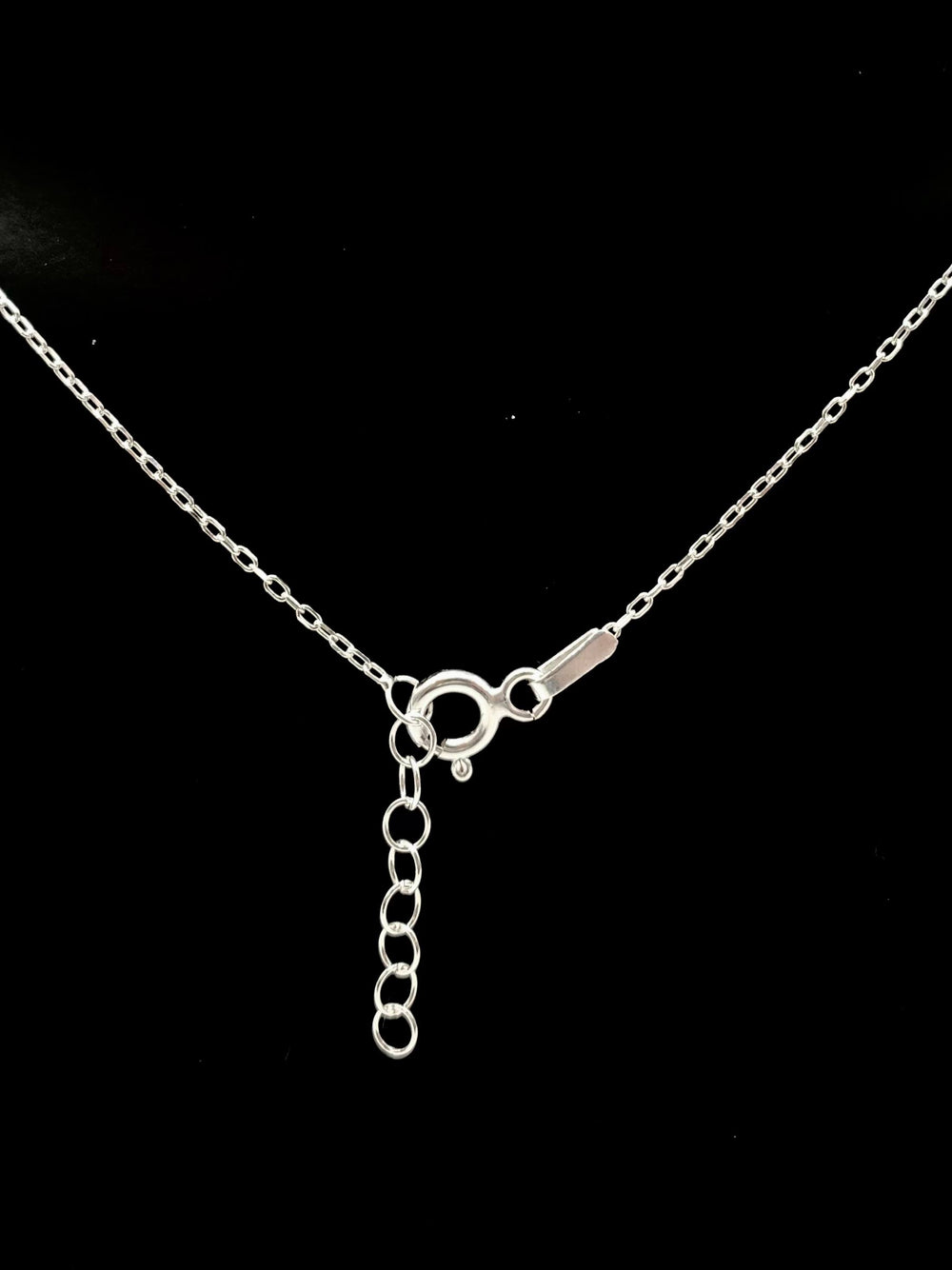 CADENA CON DIJE CIRCULO MARIPOSA PLATA 925
