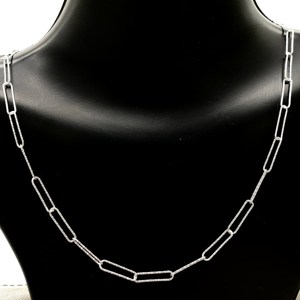 CADENA ESLABON DIAMANTADO PLATA 925