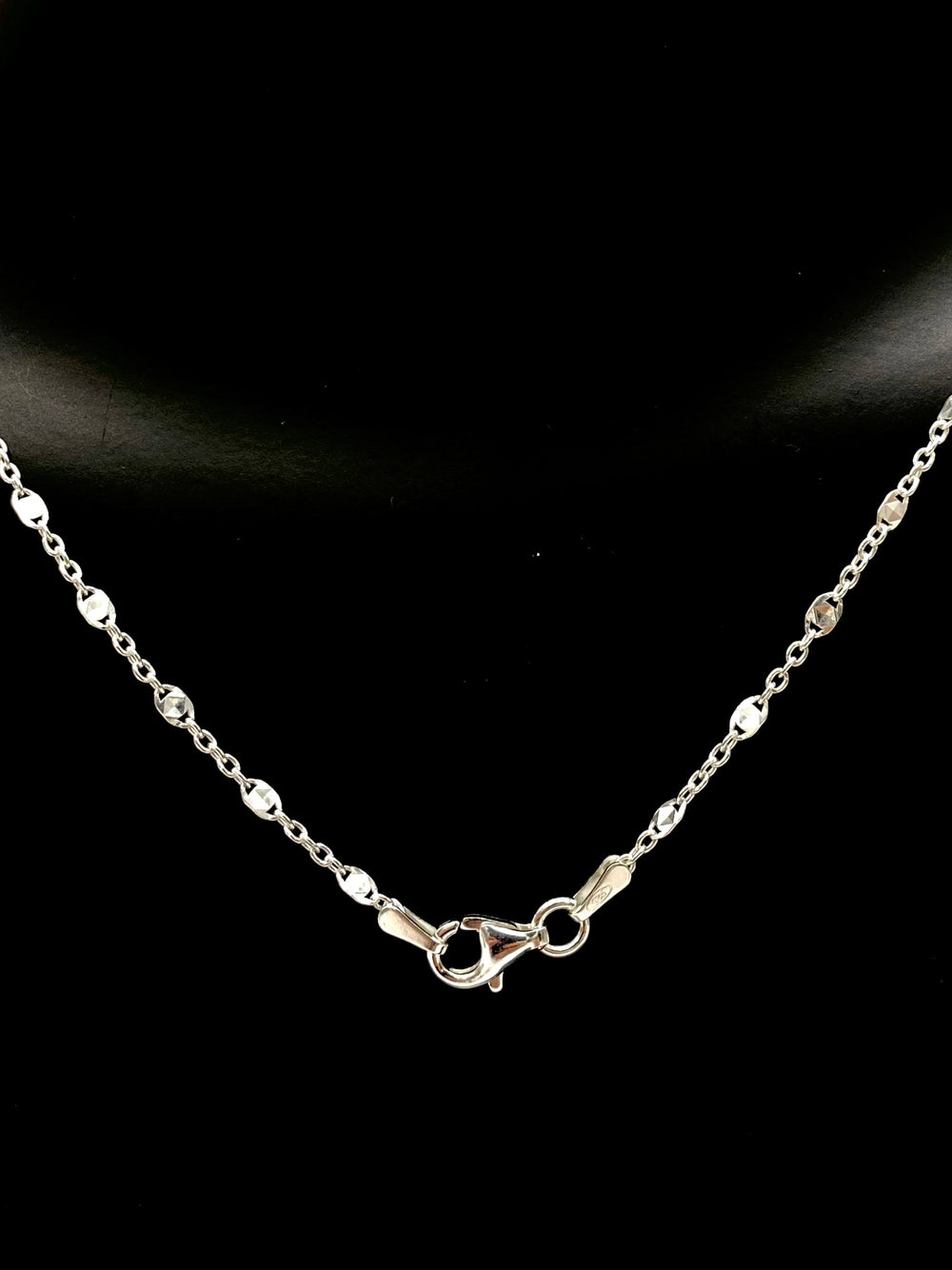 CADENA GUSSI DIAMANTADO PLATA 925