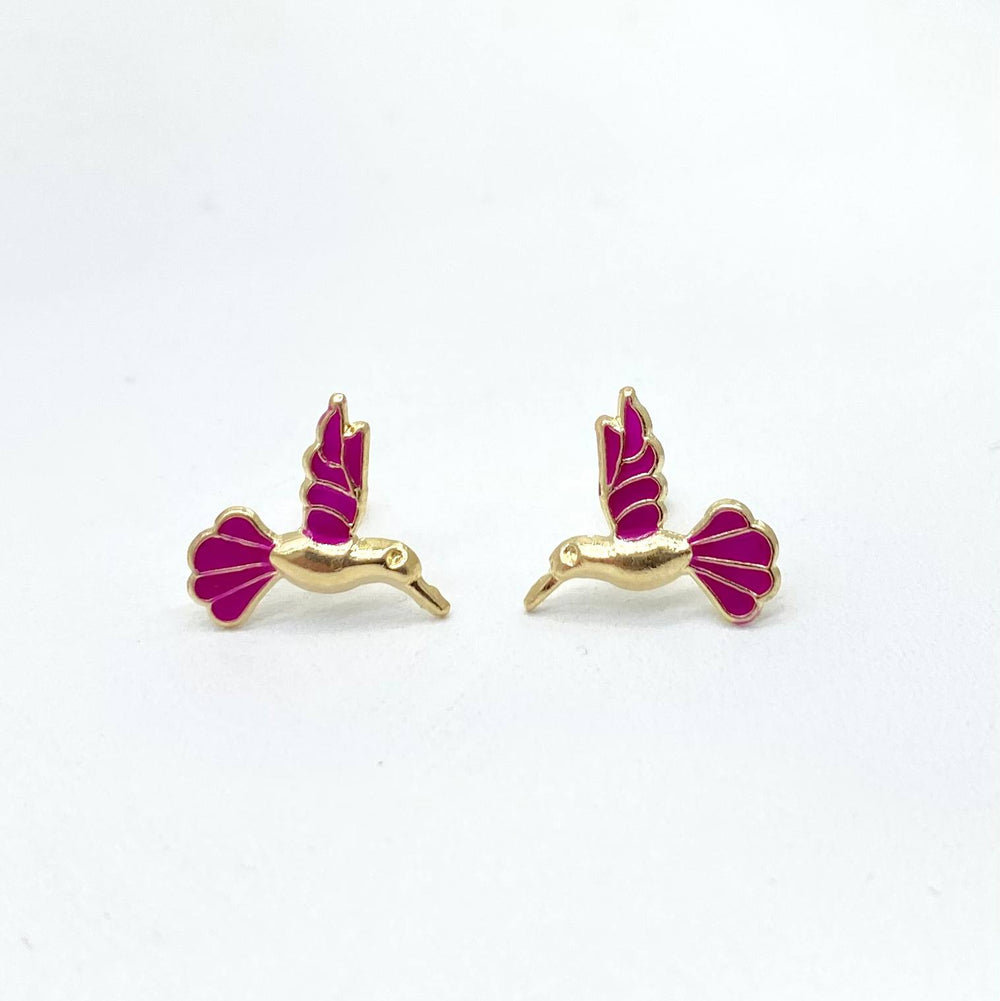 BROQUEL COLIBRI ORO 10K