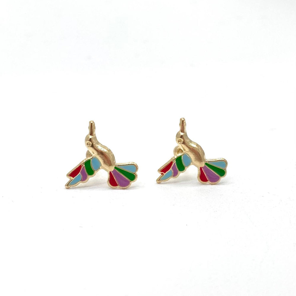 BROQUEL COLIBRI ORO 10K