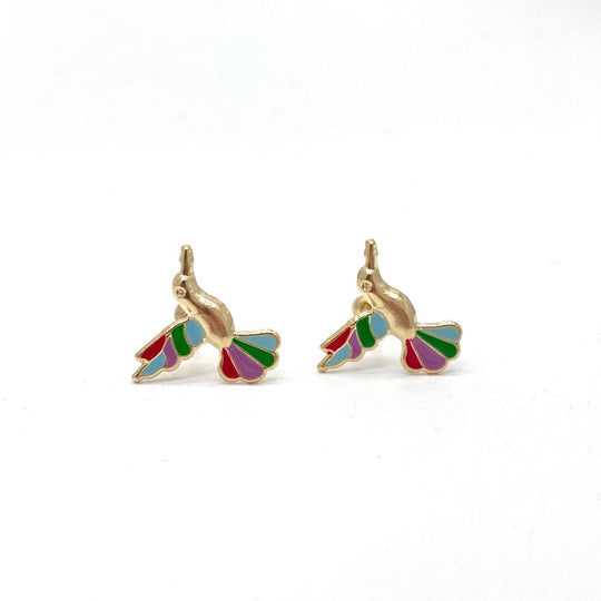 BROQUEL COLIBRI ORO 10K