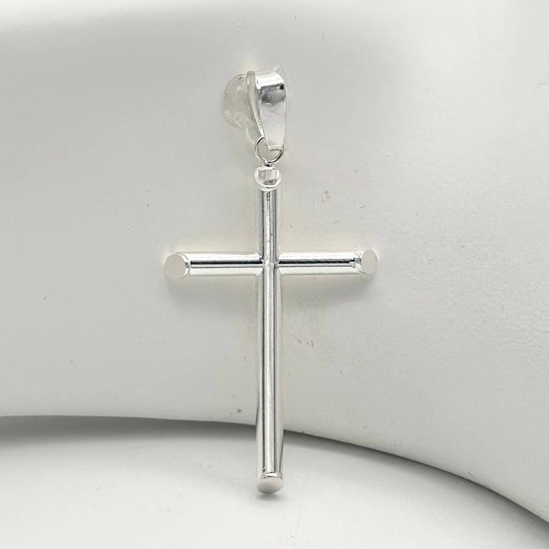 Dije Cruz Lisa – Plata 925 | Mael Joyería