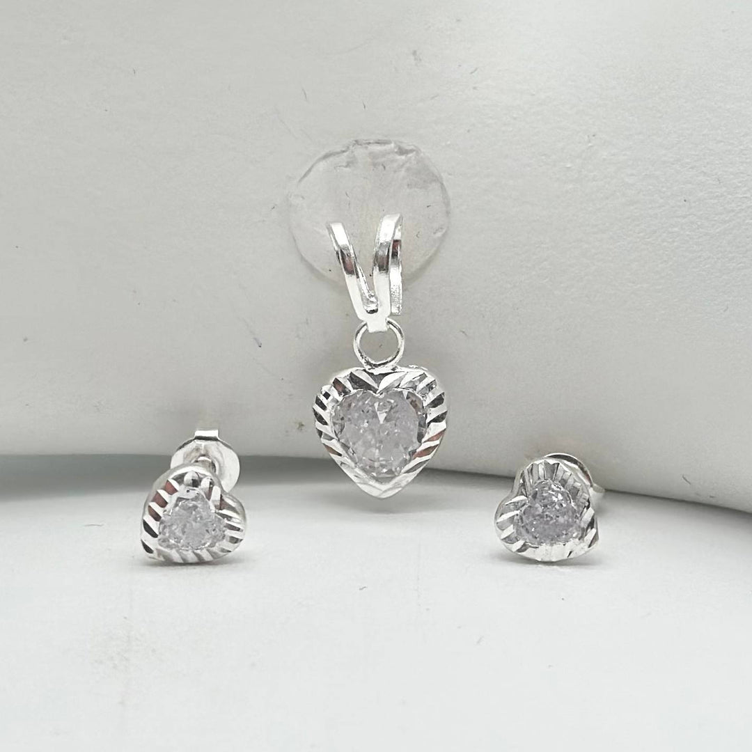 Dije Corazón con Zirconia – Plata 925 | Mael Joyería
