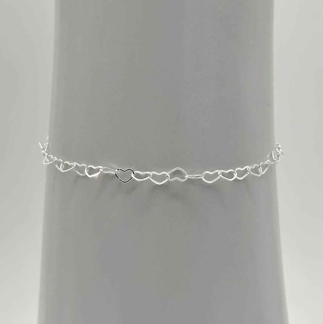Pulsera de Corazones – Plata 925 | Mael Joyería