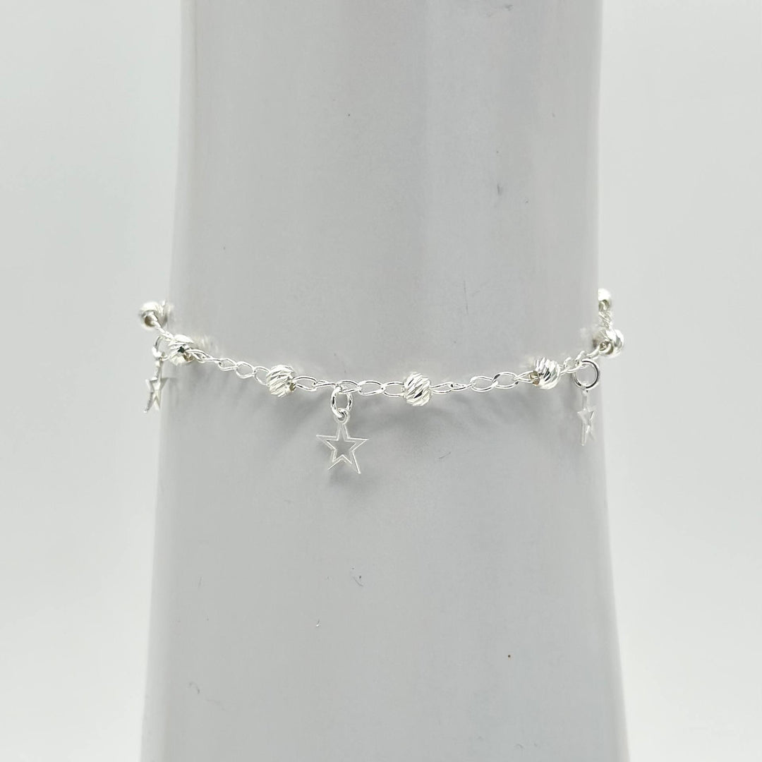 Pulsera de Estrellas Colgantes – Plata 925 | Mael Joyería