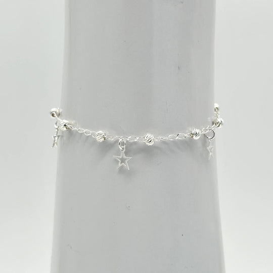 Pulsera de Estrellas Colgantes – Plata 925 | Mael Joyería