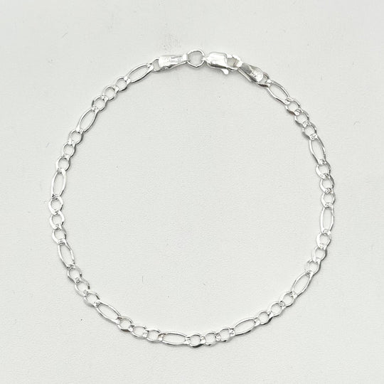 Pulsera tejido Cartier elaborada en plata 925 mexicana con acabado brillante, 21 cm de largo y 5 mm de ancho.