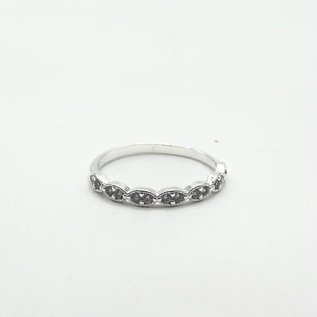 Anillo Vintage de Plata 925 con Zirconias